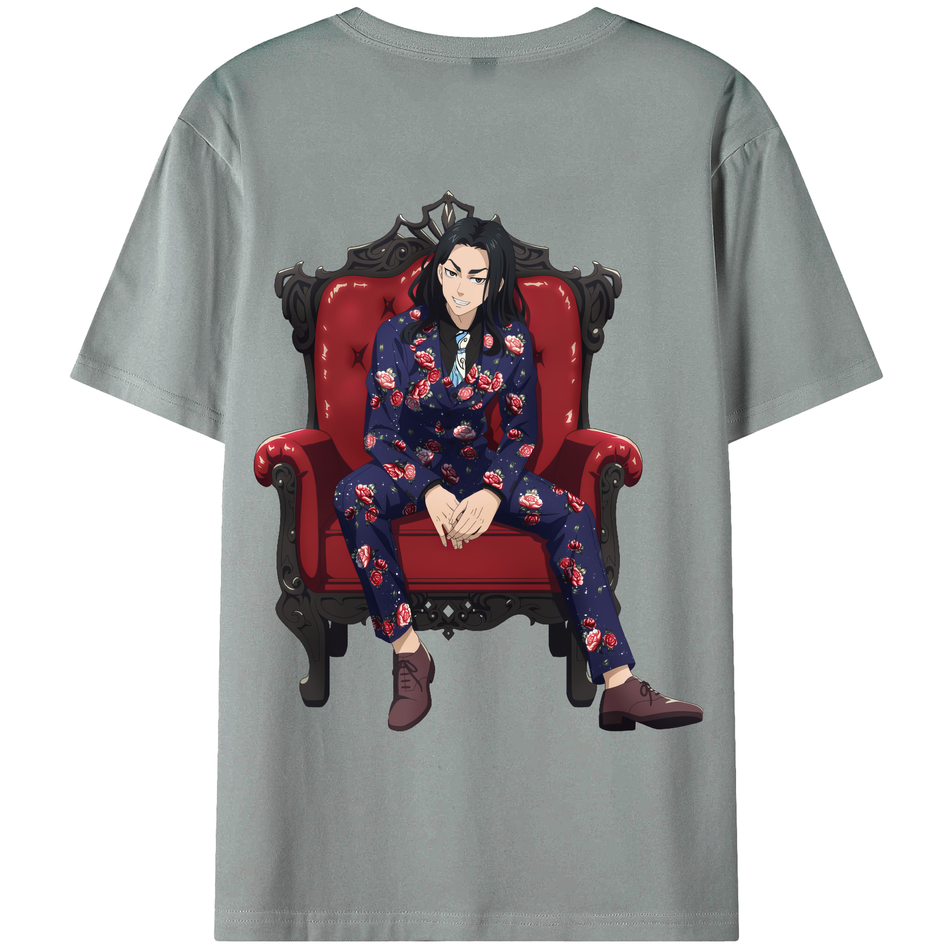 （画像用） 東京リベンジャーズ Tokyo Revengers 綿100％ メンズ半袖Tシャツ（バックプリント） 通気性